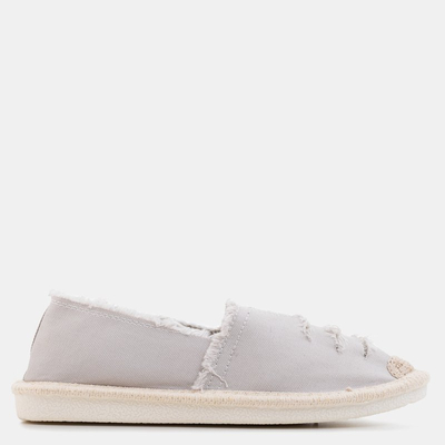 OUTLET Espadrilles femme grises à découpes Riev - Footwear