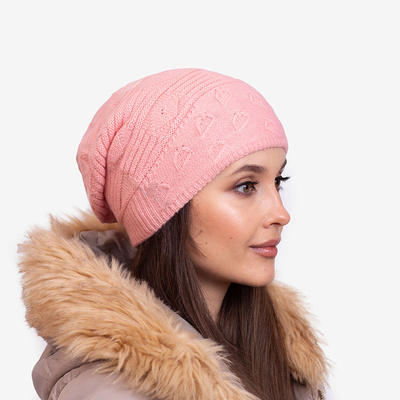 Bonnet double épaisseur femme rose chaud - Accessoires
