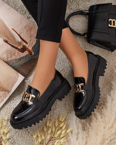 Royalfashion Mocassins laqués pour femme Bevevra