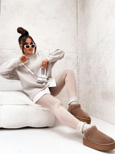 Sweat à capuche en coton Royalfashion pour femmes avec bas amovible
