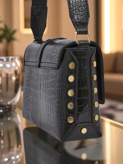 Royalfashion Petit sac à main verni pour femme en similicuir Nexa Vale