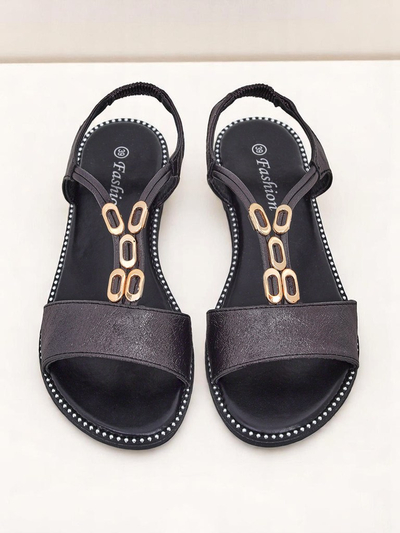 Royalfashion Sandales pour femmes avec lanières décoratives Siena Glow
