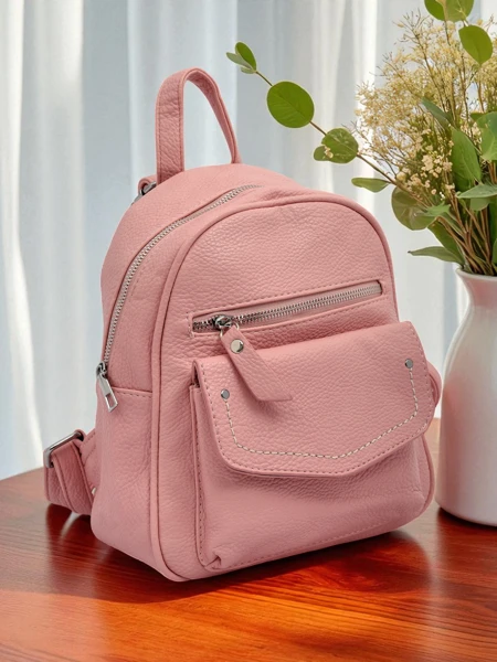 Sac à dos pour femme Ariadne Rosa Królewska Moda en cuir écologique 25x25 cm