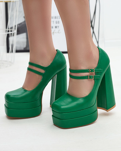 Vert escarpins à talons hauts pour femmes Edisa - Chaussures