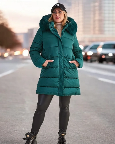 Royalfashion Veste d'hiver matelassée pour femme