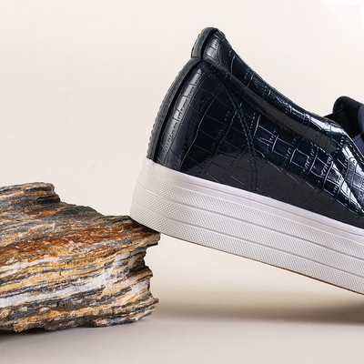 OUTLET Chaussures de sport pour femmes bleu marine avec un coin intérieur Moriko - Footwear