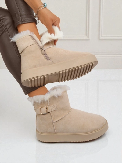 Royalfashion Bottes courtes de style bottes de neige pour femmes Aurelia Classico