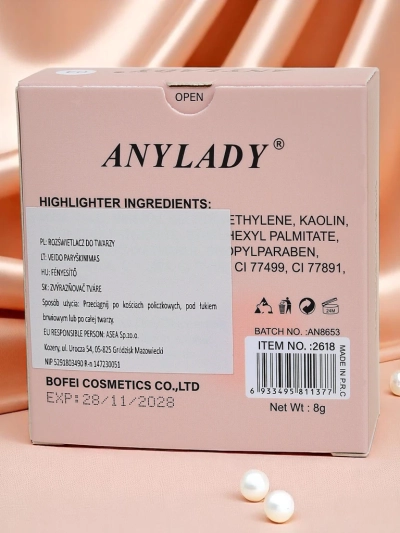 Anylady Enlumineur Visage Compact Éclat Rose