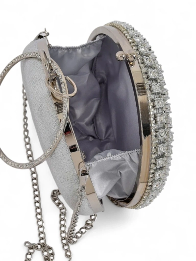 Royalfashion Pochette pour femme avec zircons Elira Noir