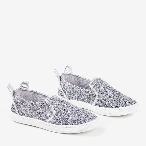 Slip enfant gris avec des oreilles Mini - Chaussures 1