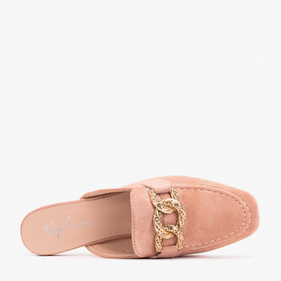 Babouches roses à la mocassins Gabbu- Shoes