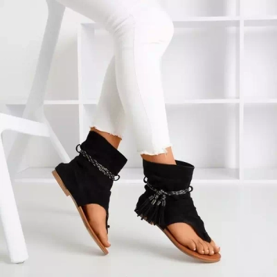 OUTLET Sandales noires avec une tige Semara - Footwear
