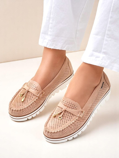 Royalfashion Mocassins perforés pour femmes Elissas