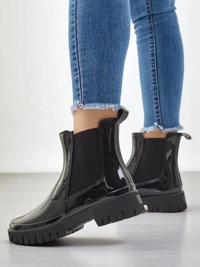 Royalfashion Bottes en caoutchouc laquées pour femmes EriEri