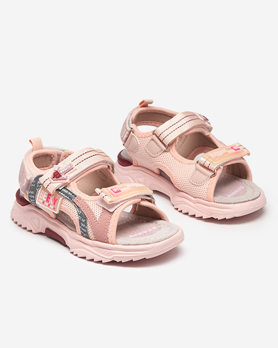 Sandales roses pour enfants avec velcro Ceteris - Footwear