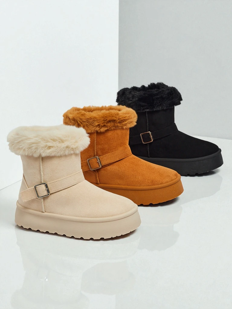 Royalfashion Bottes courtes de style bottes de neige pour femmes Myrelle