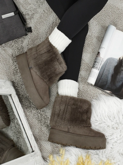 Bottes de neige pour femmes avec fourrure Irelle