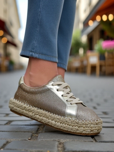 Sneakers Royalfashion pour femmes avec paillettes Sercele