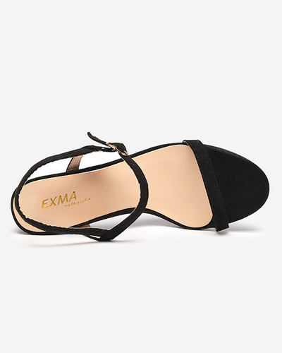 Sandales noires sur tige, Usopi - Footwear