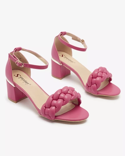 Fuchsia Sandales à talon pour femme Marines - Footwear