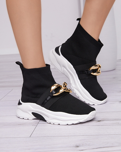 High Deveris Baskets noires pour femmes - Chaussures