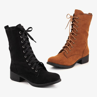 Chaussures plates marron Claretan - Chaussures