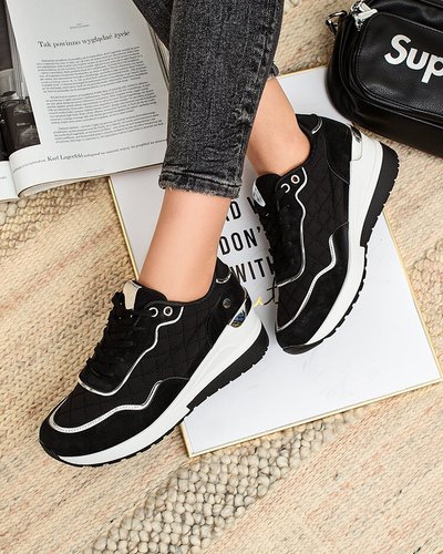 Royalfashion Baskets sportives pour femme à talon Lololi