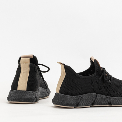 Chaussures de sport noires et beiges pour femmes Bommgi - Footwear