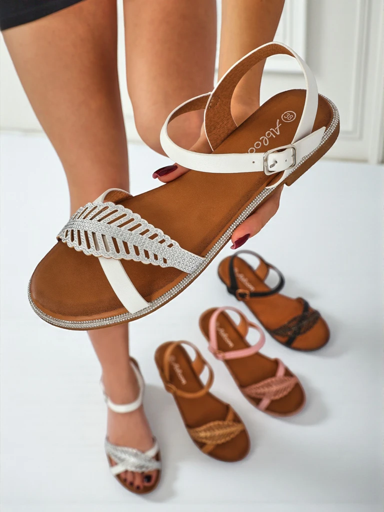 Royalfashion Sandales plates pour femmes Willow Grace