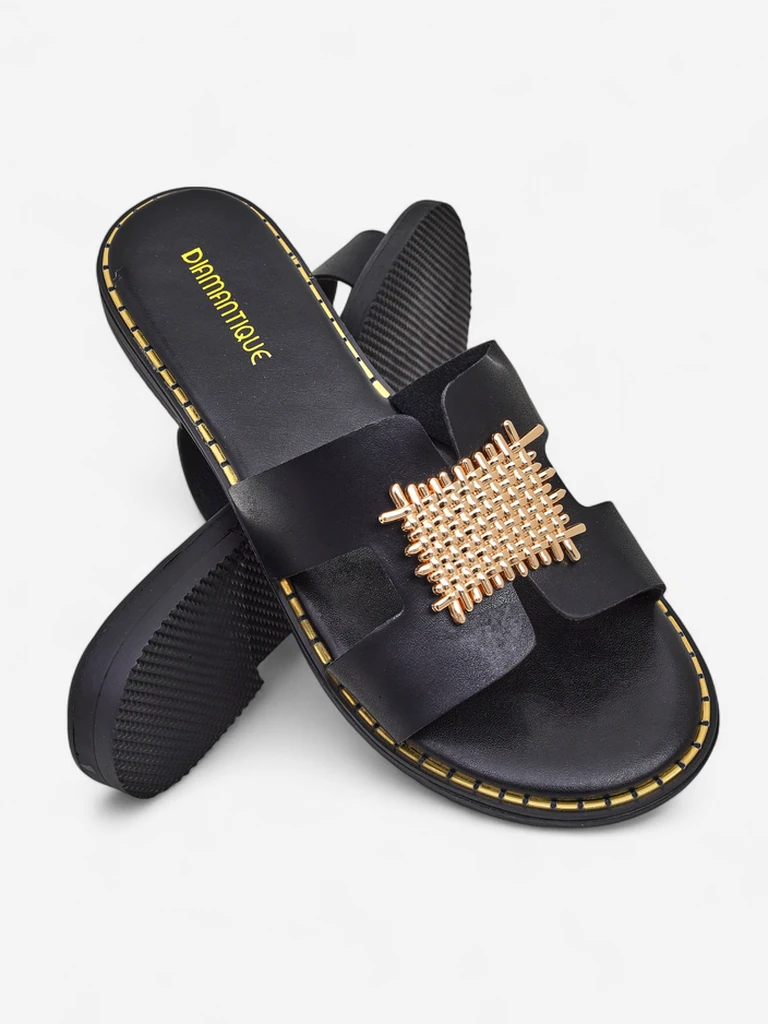 Royalfashion mules ornées pour femmes Crattes