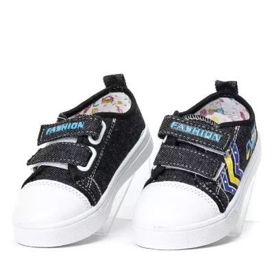 Baskets garçon noir OUTLET Bobby - Chaussures