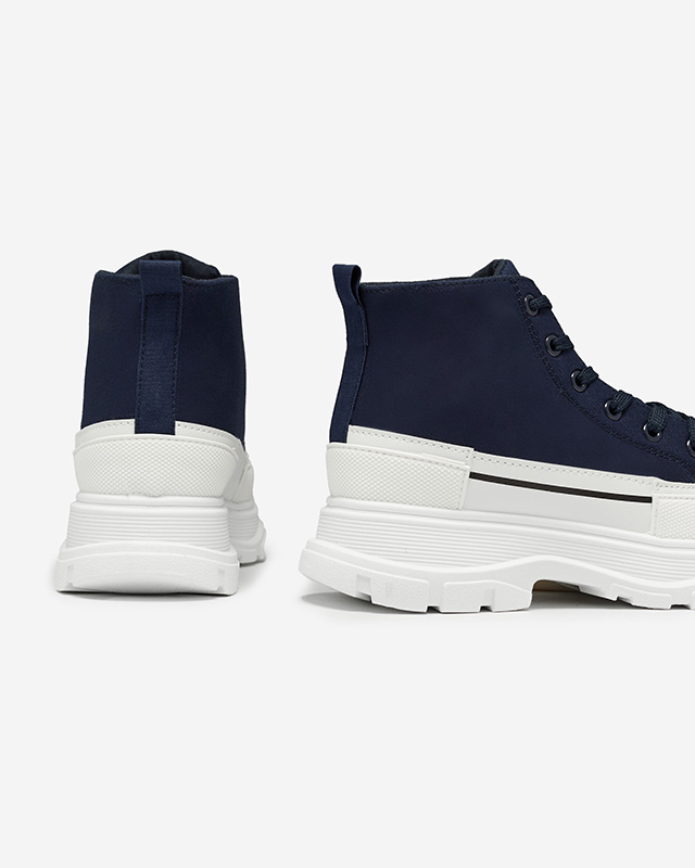 Chaussures de sport hautes pour femmes, bleu marine, de type Dolla- Footwear