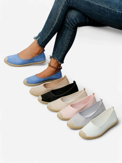 Royalfashion Espadrilles écologiques en daim pour femmes Aroles