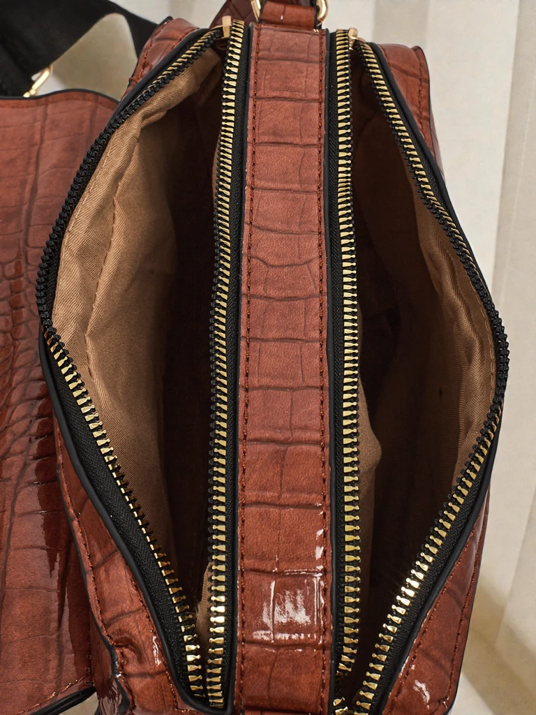 Sac à Main pour Femmes Flora Marron en Cuir Élégant pour Tous les Jours