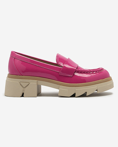 Royalfashion Mocassins fuchsia laqués pour femme Gelopa