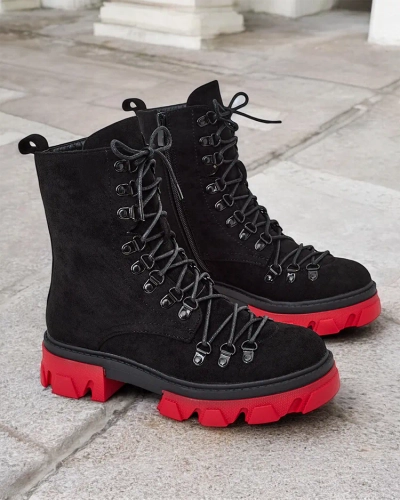 Royalfashion Bottes à lacets pour femmes Xorri