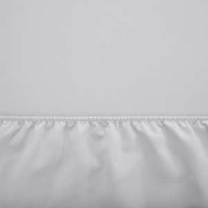 Drap en coton gris avec une bande élastique 180x200 - Feuilles