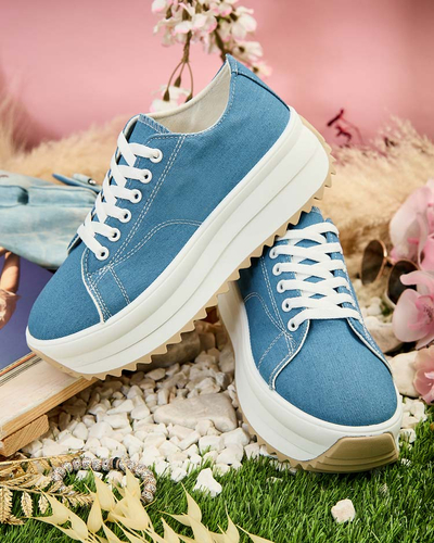 Royalfashion Sports Baskets à semelles compensées pour femmes
