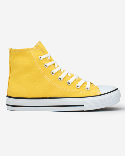 OUTLET Royalfashion Baskets montantes pour femme en jaune Urban Flex