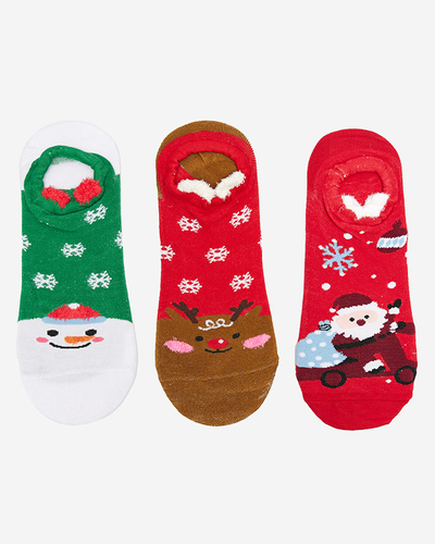 Chaussettes imprimées de Noël 3/pack - Sous-vêtements