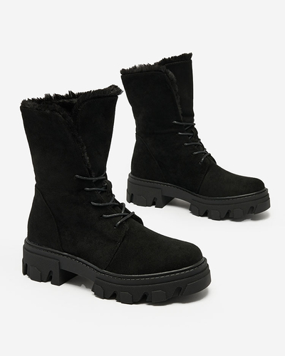 Royalfashion Bottes à lacets pour femmes Cavenma