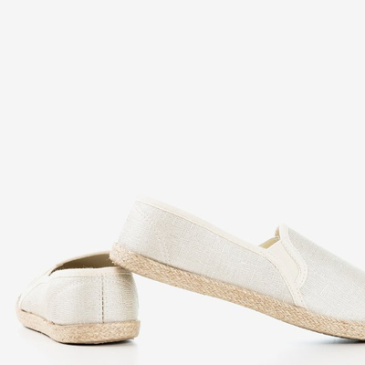 Espadrilles pour femmes beiges avec ficelle de jute Kallos - Footwear 1
