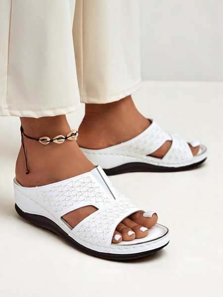 Royalfashion Claquettes pour femmes à semelle épaisse Nova Step