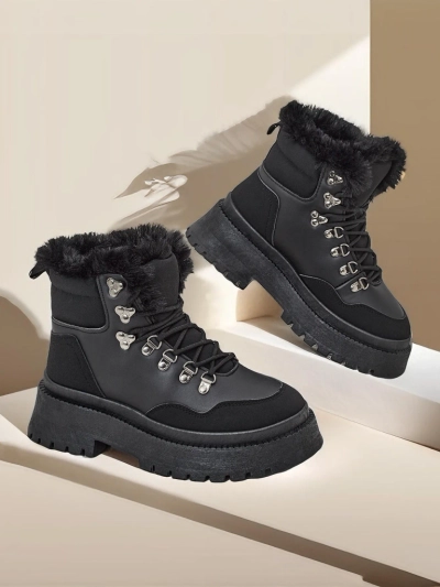 Bottes de neige à lacets pour femmes Royalfashion Qiroz