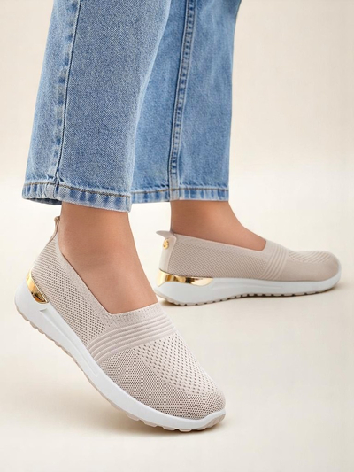 Royalfashion Chaussures à enfiler en tissu pour femmes Perfeti
