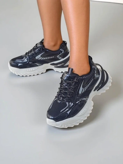 Royalfashion Baskets de sport pour femmes avec une semelle plus épaisse Annete