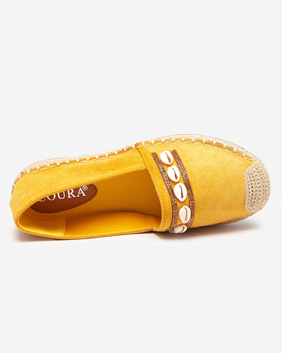 Espadrilles femme moutarde à coques Amidoz - Chaussures