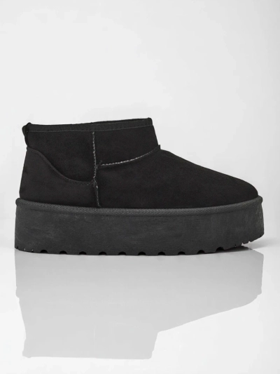 Royalfashion Bottes de neige a'la à plateforme pour femme en noir Dagodo