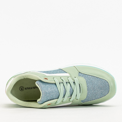 Baskets de sport vertes pour femmes avec paillettes Berilan - Footwear