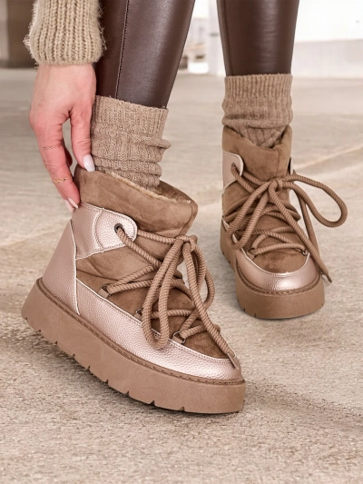 Bottes de neige à lacets pour femmes Royalfashion Iniuc